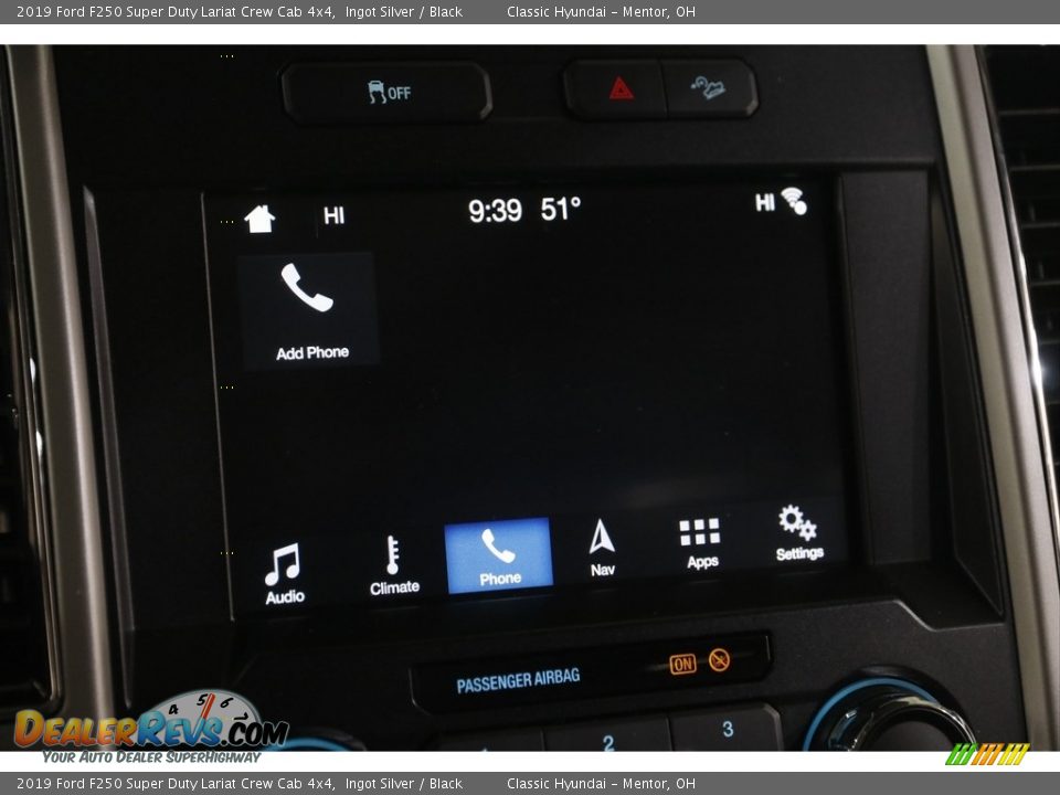 2019 Ford F250 Super Duty Lariat Crew Cab 4x4 Ingot Silver / Black Photo #13