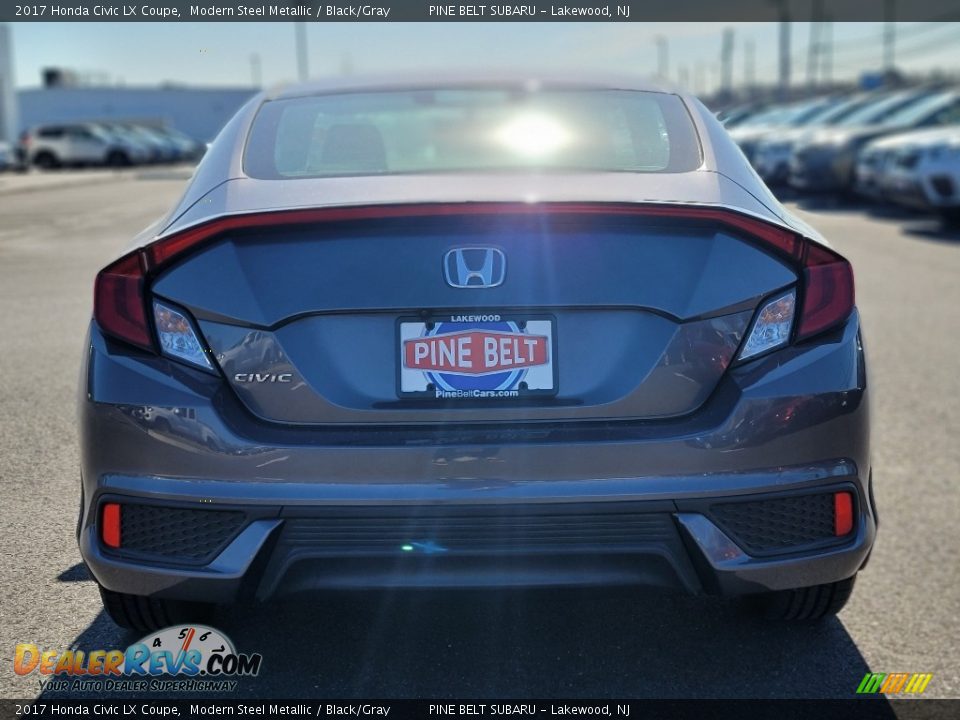 2017 Honda Civic LX Coupe Modern Steel Metallic / Black/Gray Photo #15