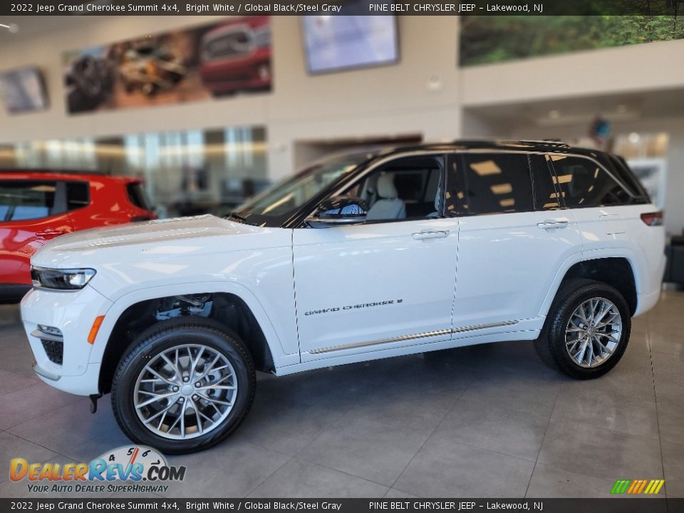 2022 Jeep Grand Cherokee Summit 4x4 Bright White / Global Black/Steel Gray Photo #4