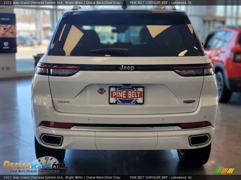 2022 Jeep Grand Cherokee Summit 4x4 Bright White / Global Black/Steel Gray Photo #7