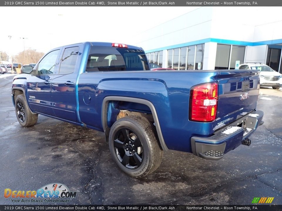 2019 GMC Sierra 1500 Limited Elevation Double Cab 4WD Stone Blue Metallic / Jet Black/Dark Ash Photo #4