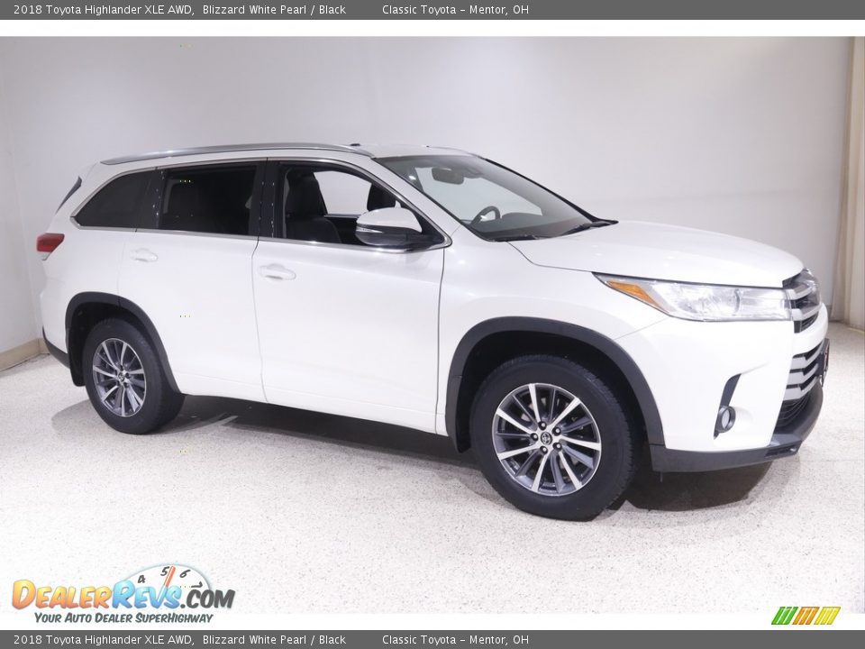 2018 Toyota Highlander XLE AWD Blizzard White Pearl / Black Photo #1