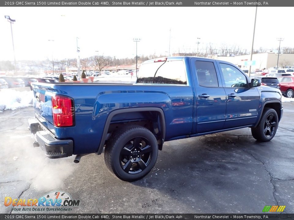 2019 GMC Sierra 1500 Limited Elevation Double Cab 4WD Stone Blue Metallic / Jet Black/Dark Ash Photo #8