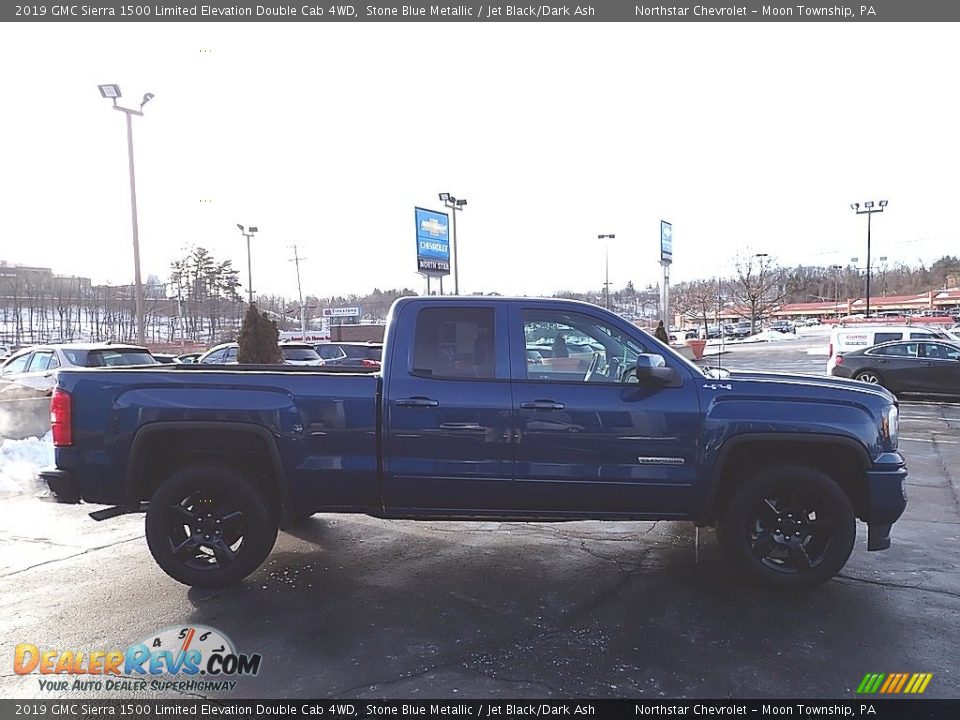 2019 GMC Sierra 1500 Limited Elevation Double Cab 4WD Stone Blue Metallic / Jet Black/Dark Ash Photo #9