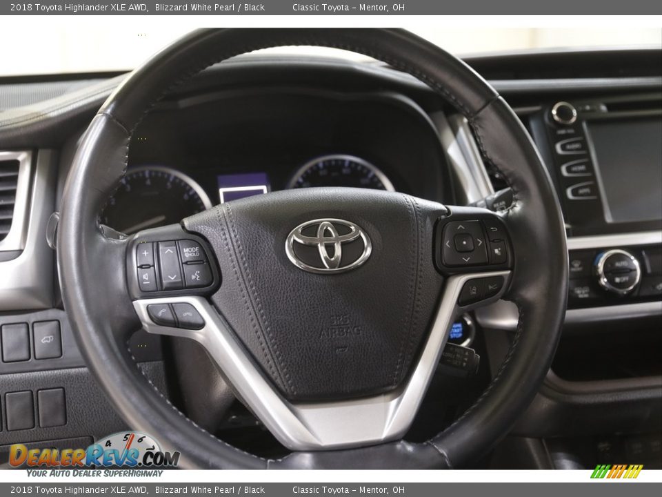 2018 Toyota Highlander XLE AWD Blizzard White Pearl / Black Photo #7