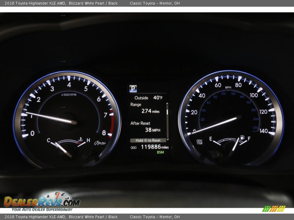 2018 Toyota Highlander XLE AWD Blizzard White Pearl / Black Photo #8