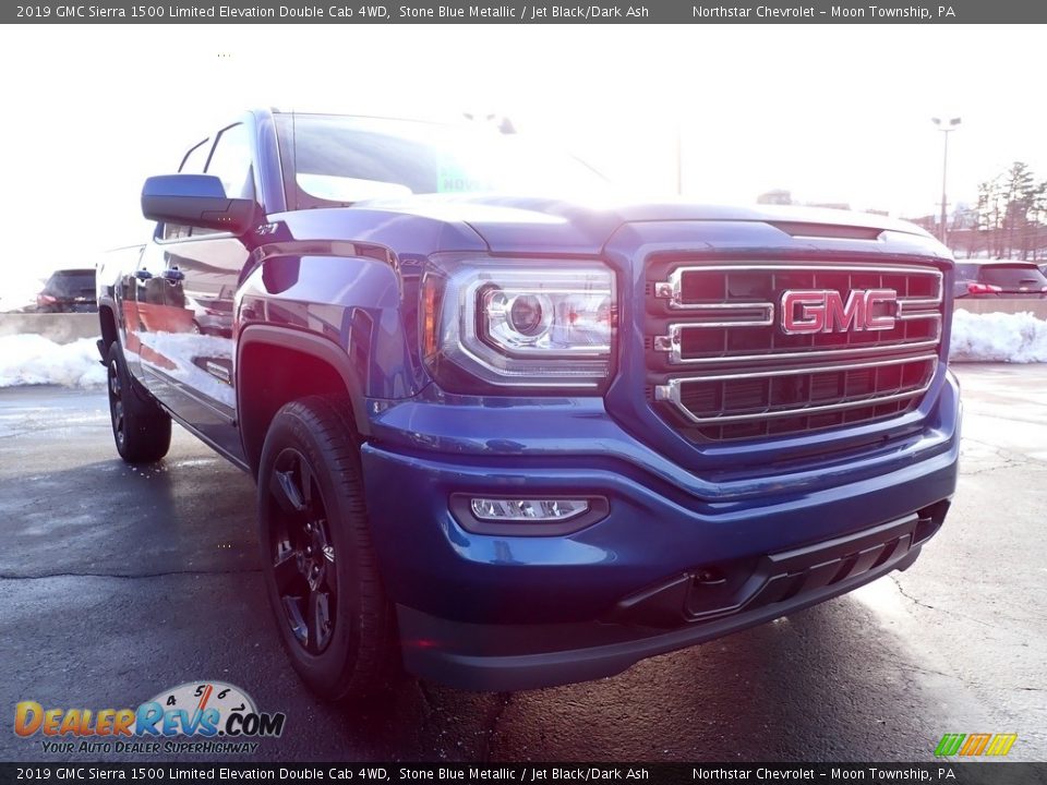 2019 GMC Sierra 1500 Limited Elevation Double Cab 4WD Stone Blue Metallic / Jet Black/Dark Ash Photo #11