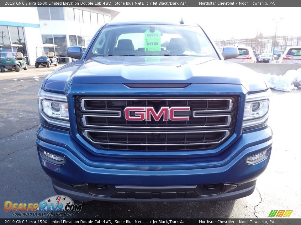 2019 GMC Sierra 1500 Limited Elevation Double Cab 4WD Stone Blue Metallic / Jet Black/Dark Ash Photo #12