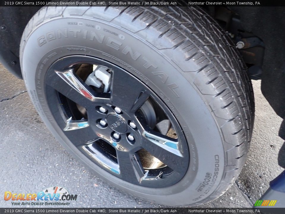 2019 GMC Sierra 1500 Limited Elevation Double Cab 4WD Stone Blue Metallic / Jet Black/Dark Ash Photo #13