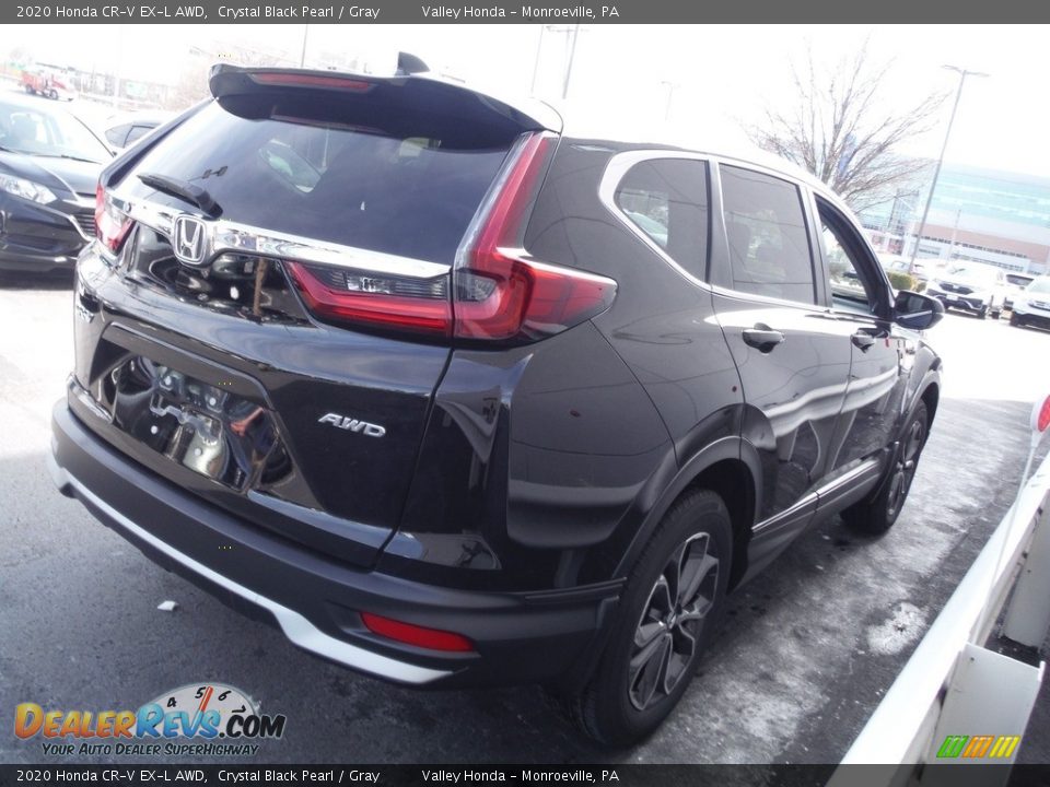 2020 Honda CR-V EX-L AWD Crystal Black Pearl / Gray Photo #8
