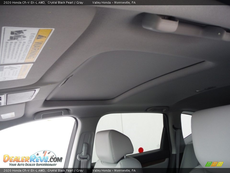 2020 Honda CR-V EX-L AWD Crystal Black Pearl / Gray Photo #12