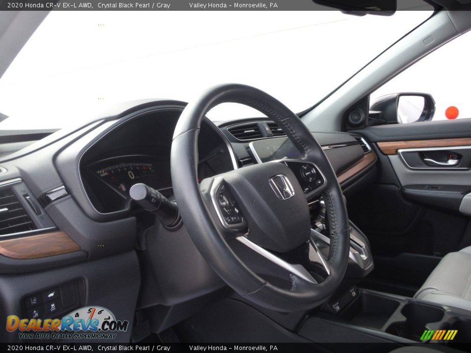 2020 Honda CR-V EX-L AWD Crystal Black Pearl / Gray Photo #15