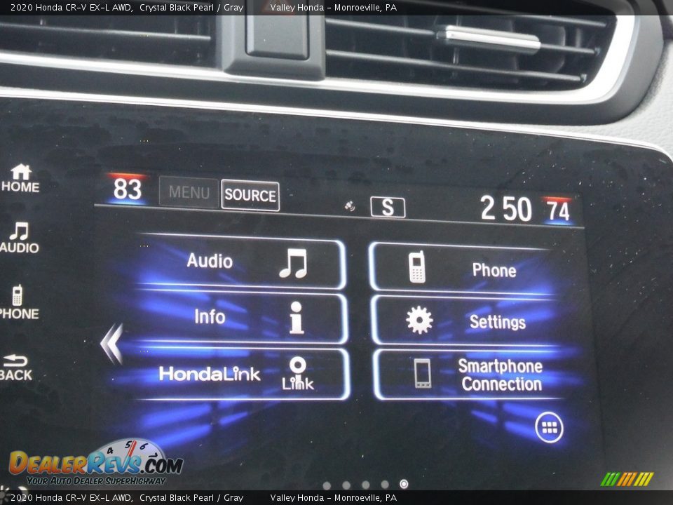 2020 Honda CR-V EX-L AWD Crystal Black Pearl / Gray Photo #20