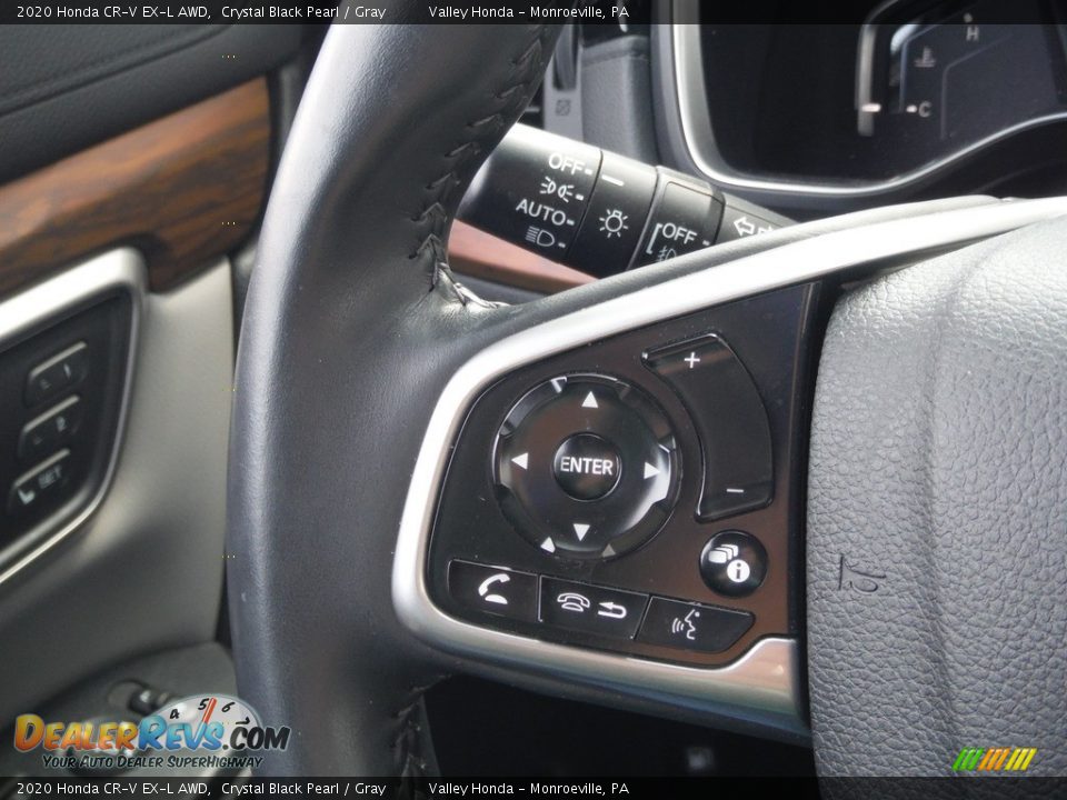 2020 Honda CR-V EX-L AWD Crystal Black Pearl / Gray Photo #23