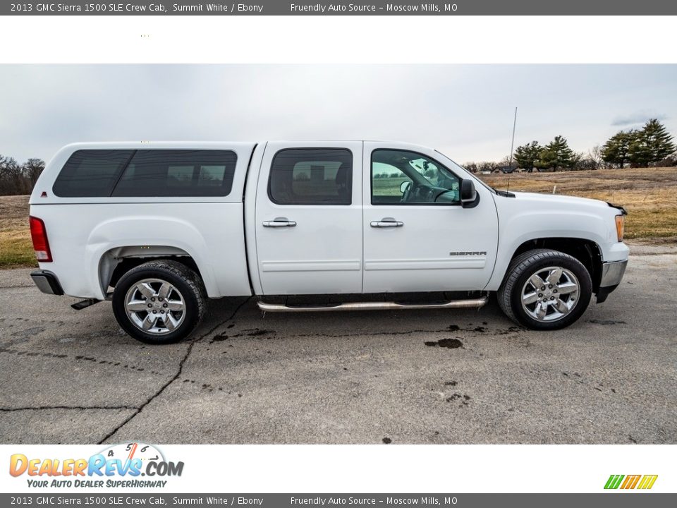 2013 GMC Sierra 1500 SLE Crew Cab Summit White / Ebony Photo #3