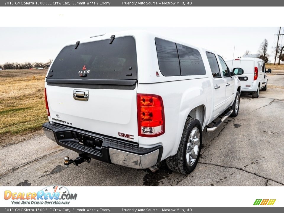 2013 GMC Sierra 1500 SLE Crew Cab Summit White / Ebony Photo #4