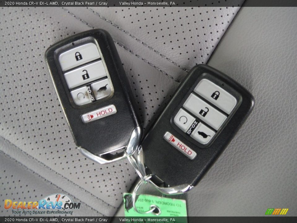 2020 Honda CR-V EX-L AWD Crystal Black Pearl / Gray Photo #33