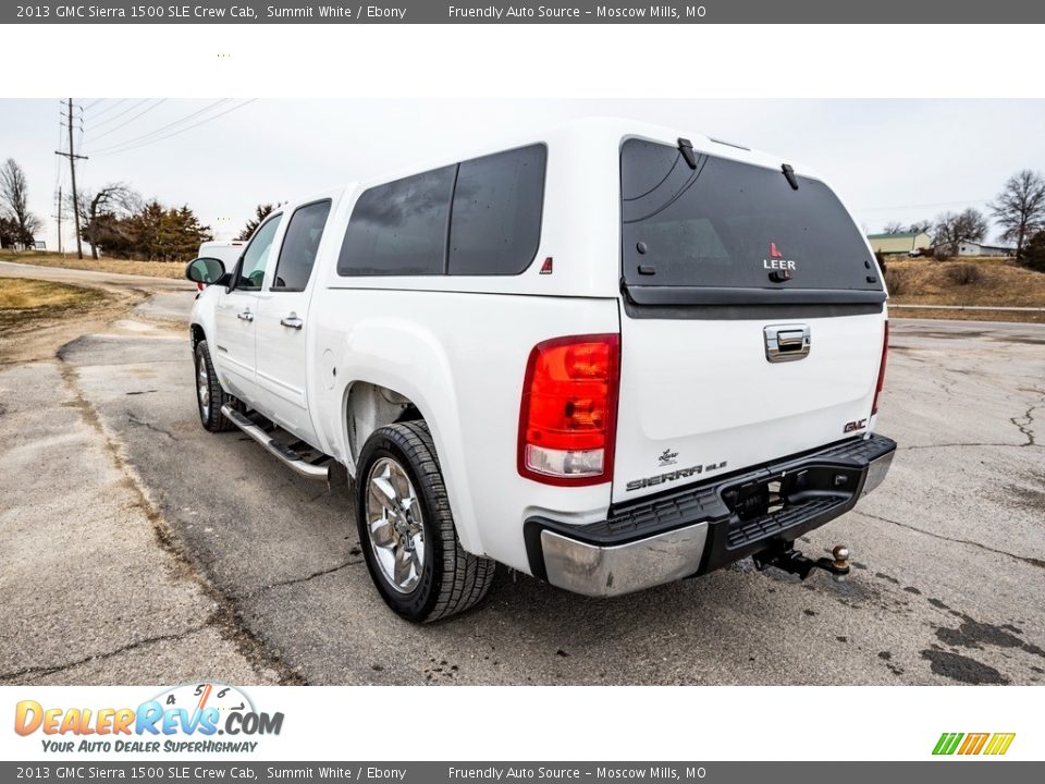 2013 GMC Sierra 1500 SLE Crew Cab Summit White / Ebony Photo #6