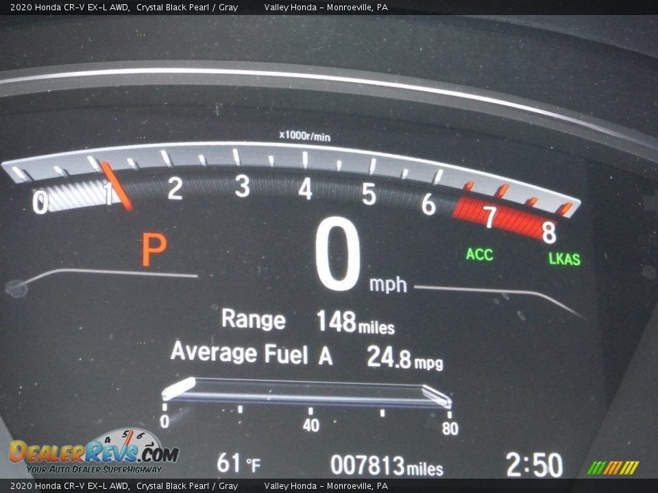 2020 Honda CR-V EX-L AWD Crystal Black Pearl / Gray Photo #35