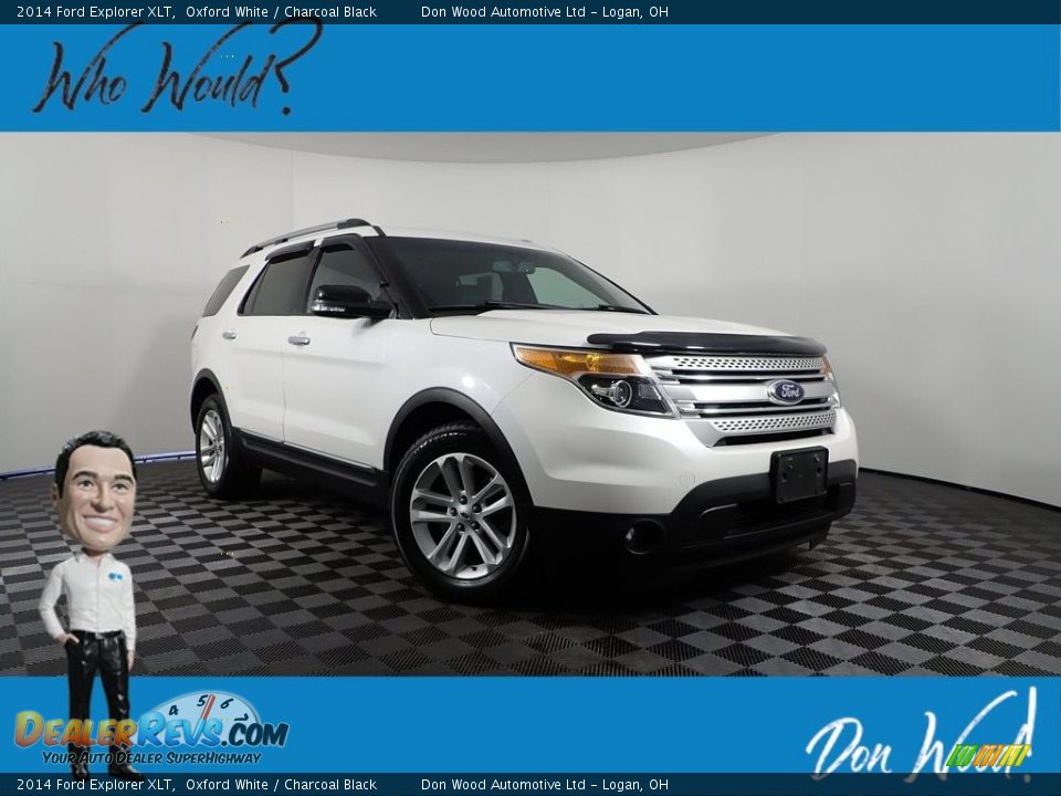 2014 Ford Explorer XLT Oxford White / Charcoal Black Photo #1
