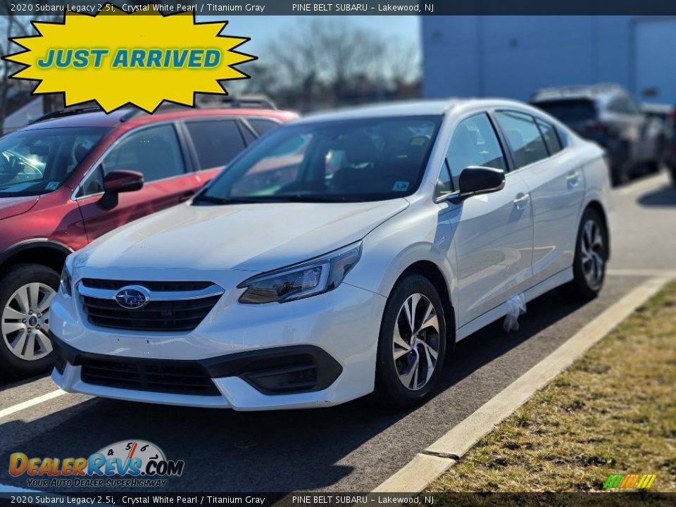 2020 Subaru Legacy 2.5i Crystal White Pearl / Titanium Gray Photo #1