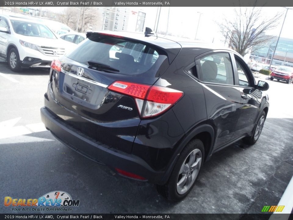 2019 Honda HR-V LX AWD Crystal Black Pearl / Black Photo #6