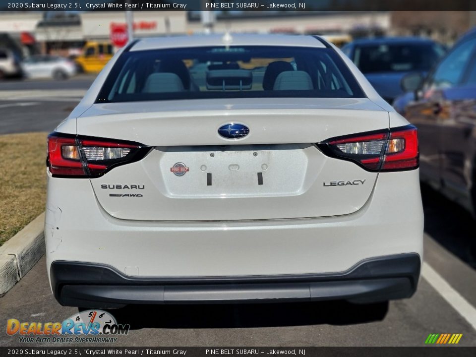 2020 Subaru Legacy 2.5i Crystal White Pearl / Titanium Gray Photo #5