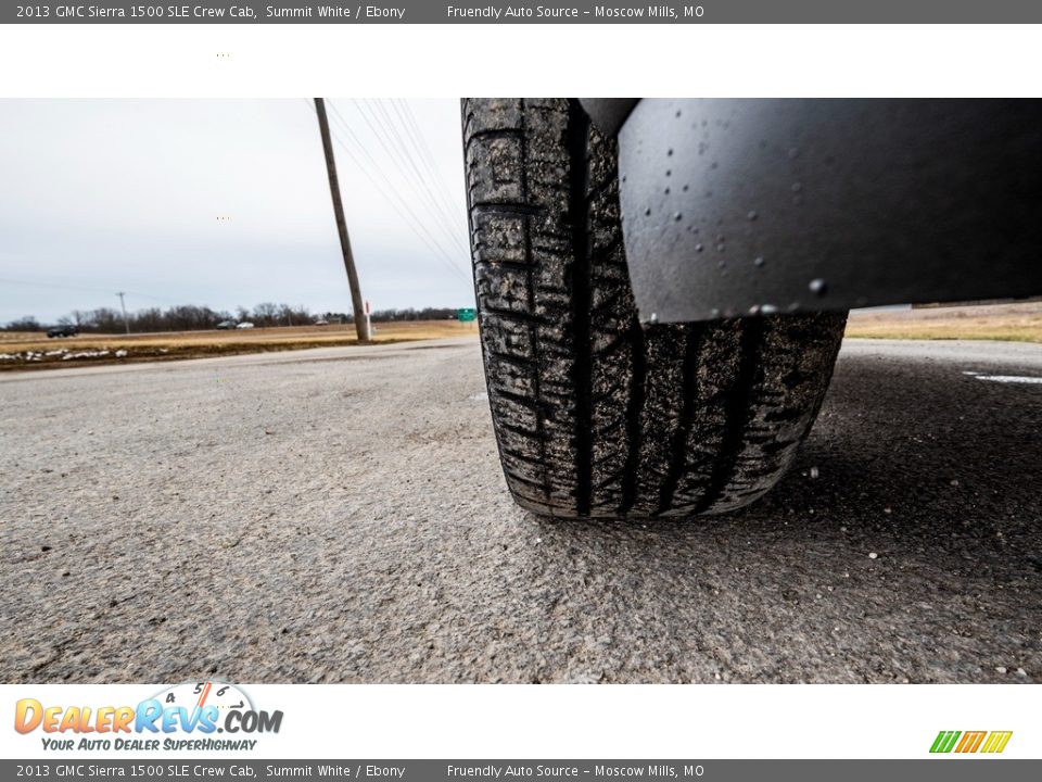 2013 GMC Sierra 1500 SLE Crew Cab Summit White / Ebony Photo #11