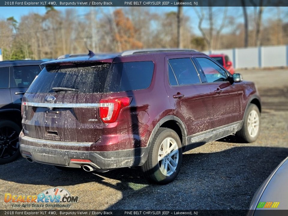 2018 Ford Explorer XLT 4WD Burgundy Velvet / Ebony Black Photo #3