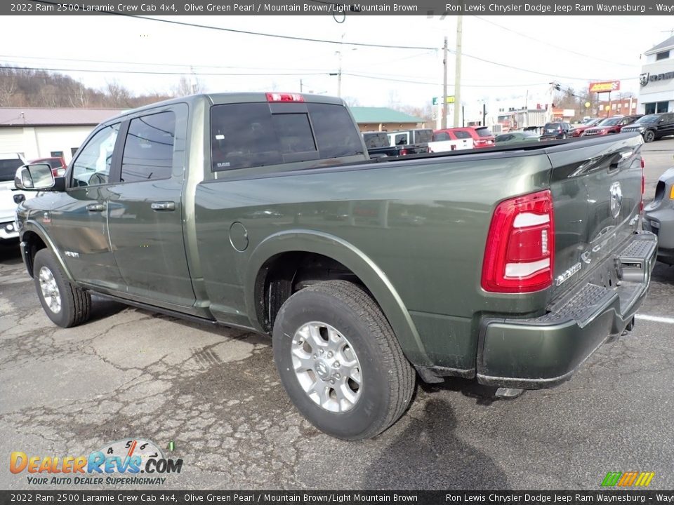 2022 Ram 2500 Laramie Crew Cab 4x4 Olive Green Pearl / Mountain Brown/Light Mountain Brown Photo #3