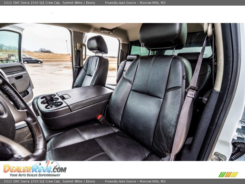 2013 GMC Sierra 1500 SLE Crew Cab Summit White / Ebony Photo #17