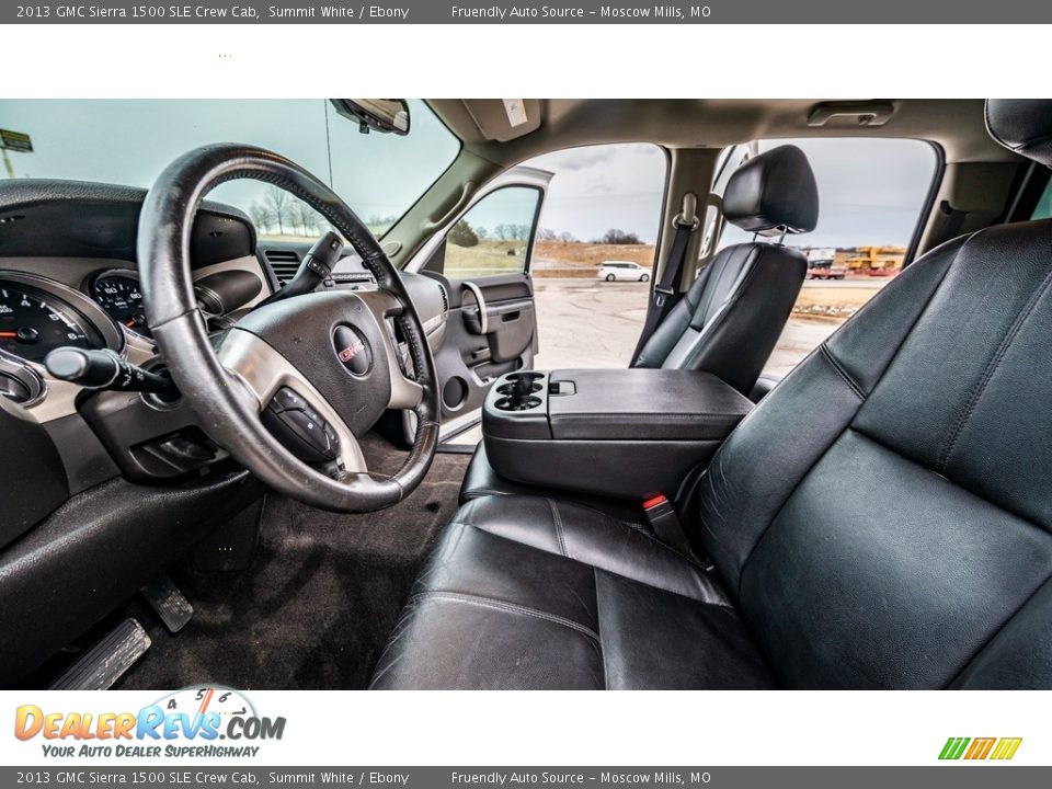 2013 GMC Sierra 1500 SLE Crew Cab Summit White / Ebony Photo #18