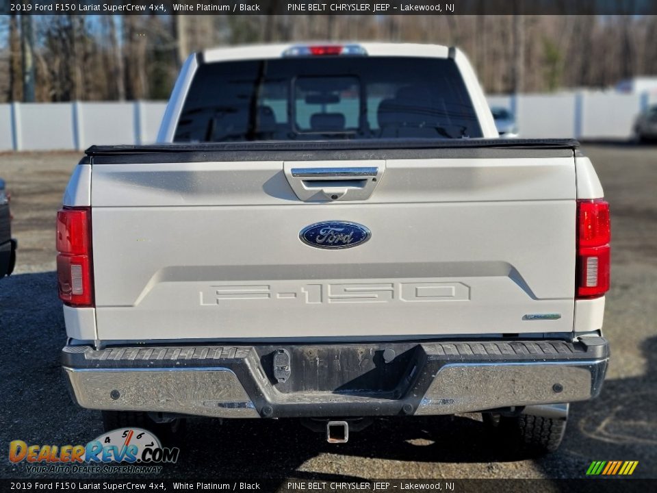 2019 Ford F150 Lariat SuperCrew 4x4 White Platinum / Black Photo #4