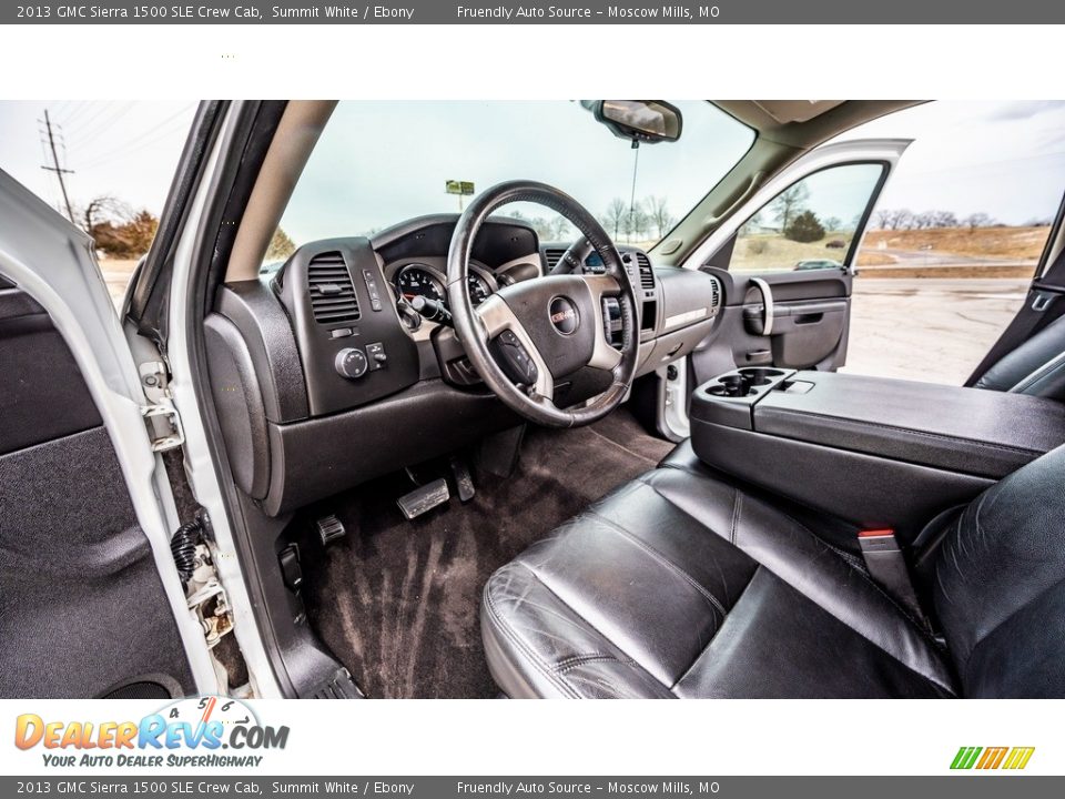 2013 GMC Sierra 1500 SLE Crew Cab Summit White / Ebony Photo #19