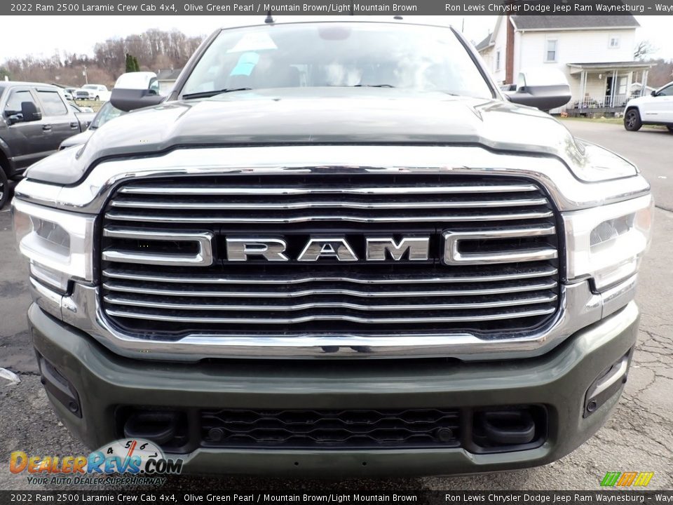 2022 Ram 2500 Laramie Crew Cab 4x4 Olive Green Pearl / Mountain Brown/Light Mountain Brown Photo #8