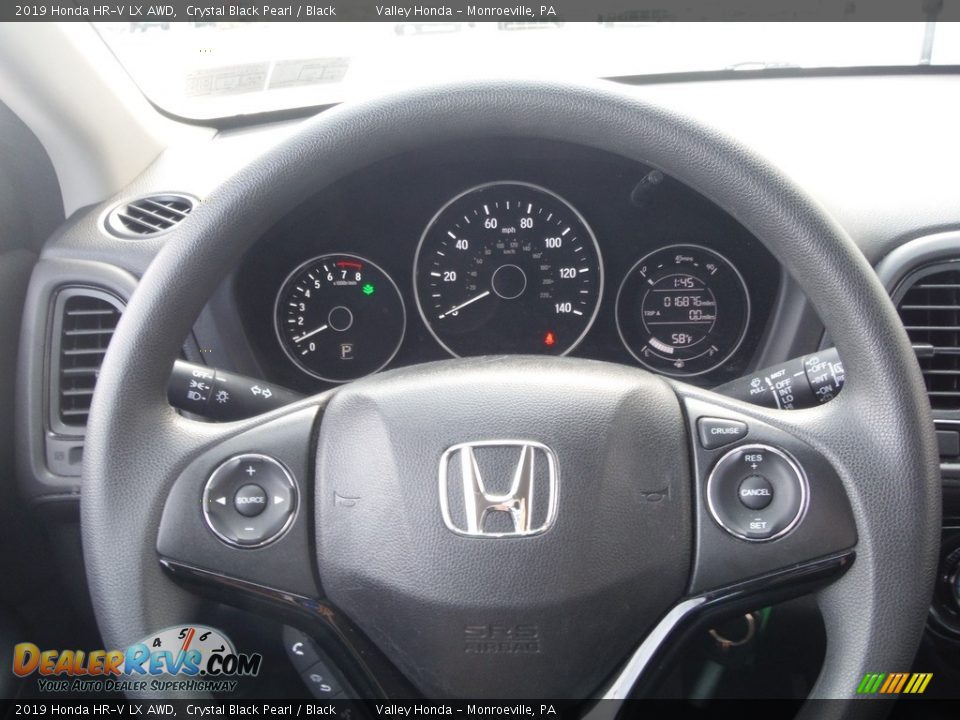 2019 Honda HR-V LX AWD Crystal Black Pearl / Black Photo #18