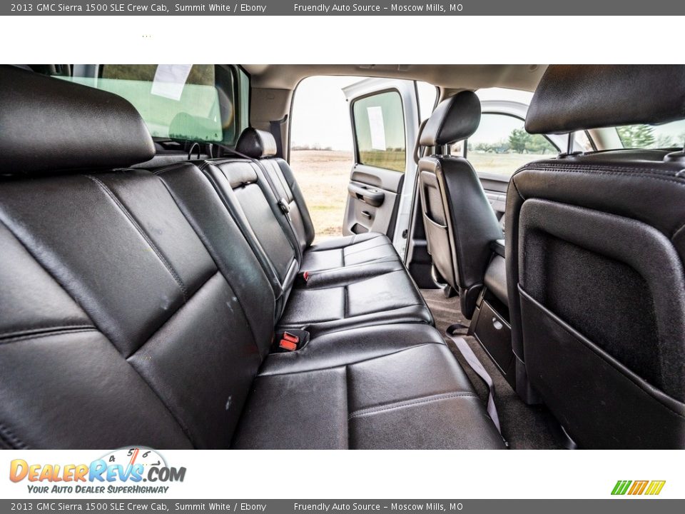 2013 GMC Sierra 1500 SLE Crew Cab Summit White / Ebony Photo #22