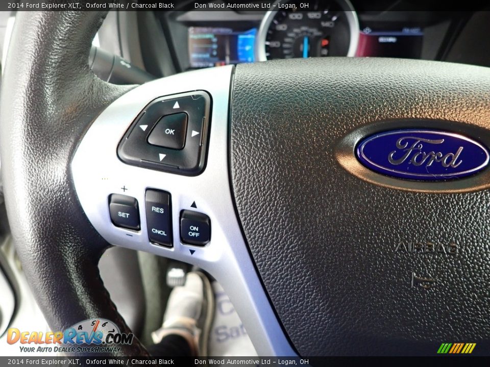 2014 Ford Explorer XLT Oxford White / Charcoal Black Photo #18