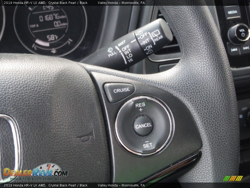 2019 Honda HR-V LX AWD Crystal Black Pearl / Black Photo #20