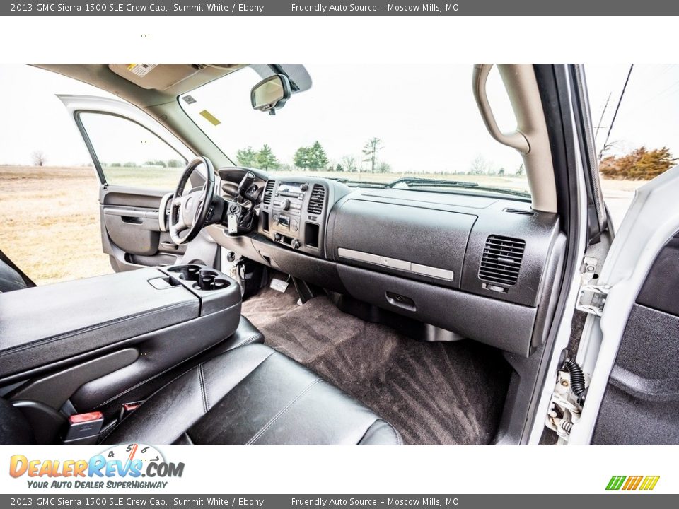 2013 GMC Sierra 1500 SLE Crew Cab Summit White / Ebony Photo #23