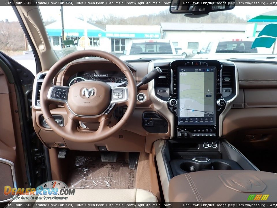 2022 Ram 2500 Laramie Crew Cab 4x4 Olive Green Pearl / Mountain Brown/Light Mountain Brown Photo #13