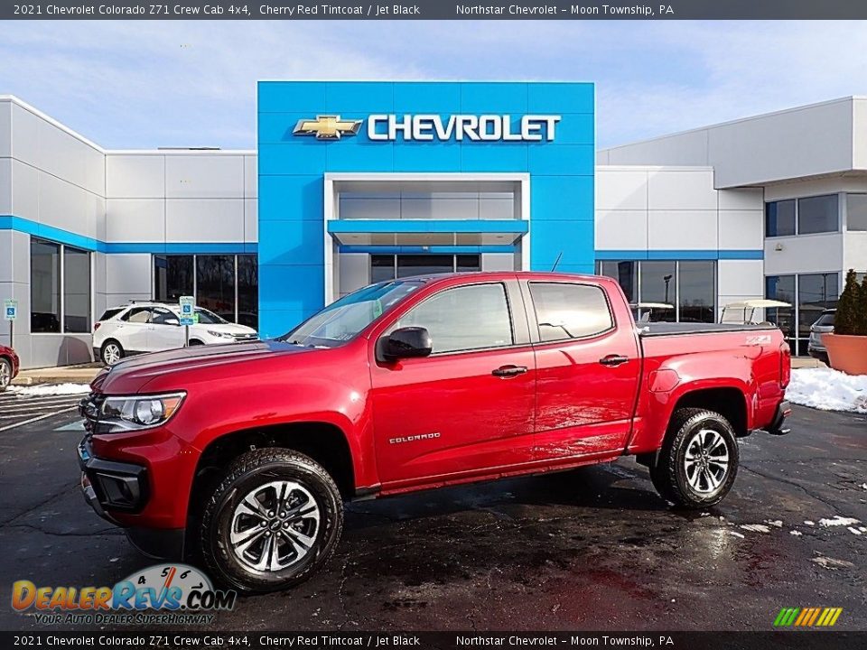 2021 Chevrolet Colorado Z71 Crew Cab 4x4 Cherry Red Tintcoat / Jet Black Photo #1