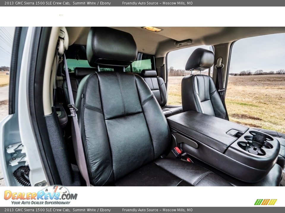 2013 GMC Sierra 1500 SLE Crew Cab Summit White / Ebony Photo #25