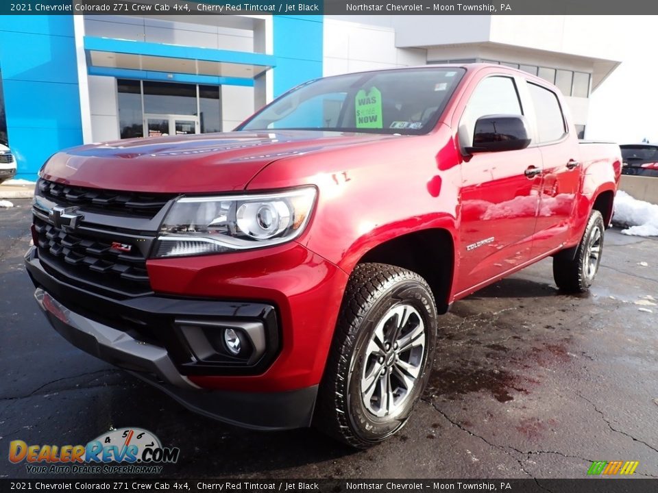 2021 Chevrolet Colorado Z71 Crew Cab 4x4 Cherry Red Tintcoat / Jet Black Photo #2