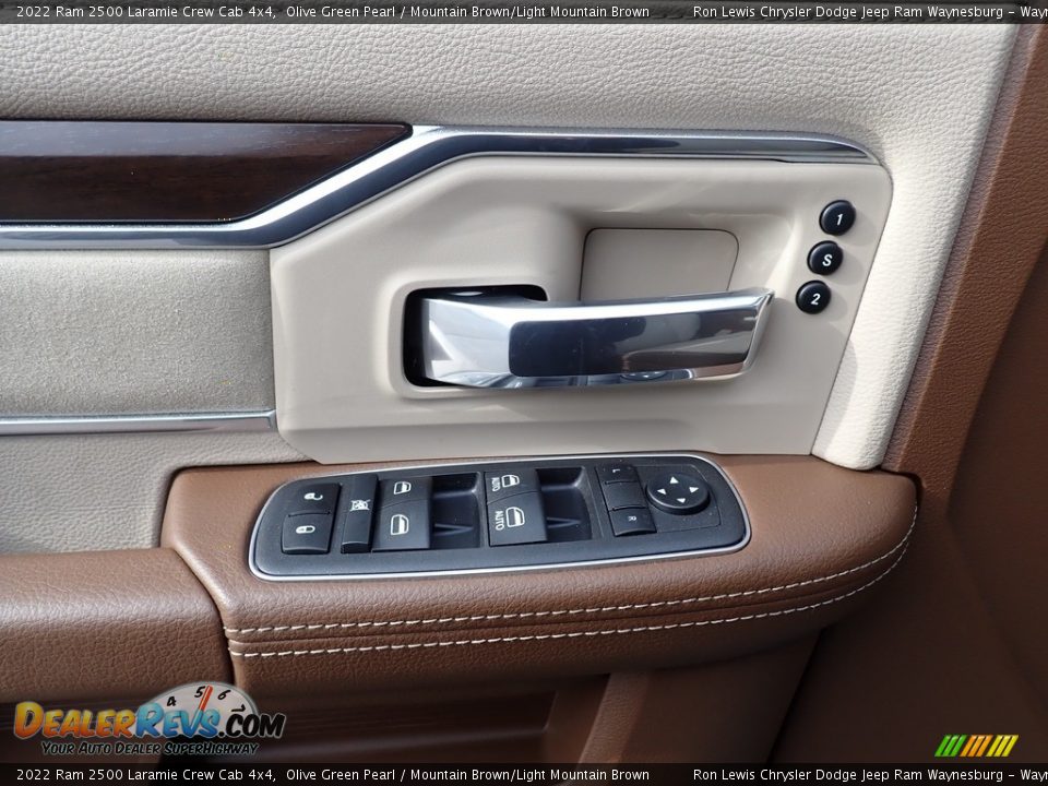 2022 Ram 2500 Laramie Crew Cab 4x4 Olive Green Pearl / Mountain Brown/Light Mountain Brown Photo #14