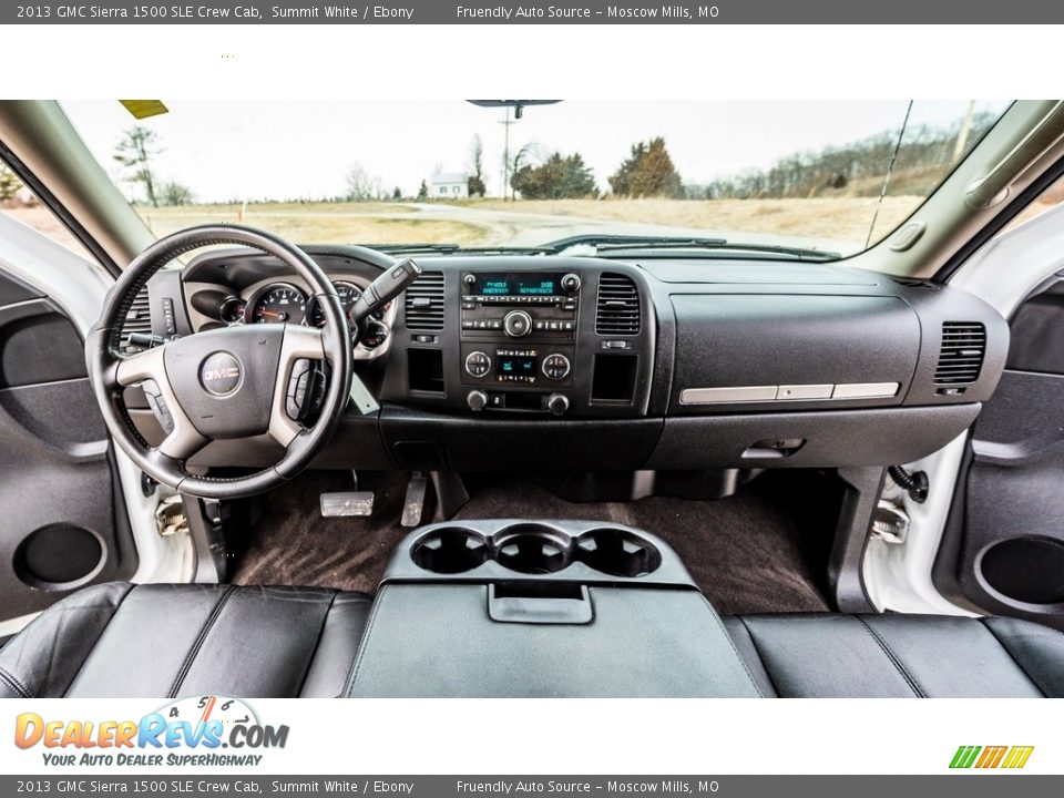 2013 GMC Sierra 1500 SLE Crew Cab Summit White / Ebony Photo #26