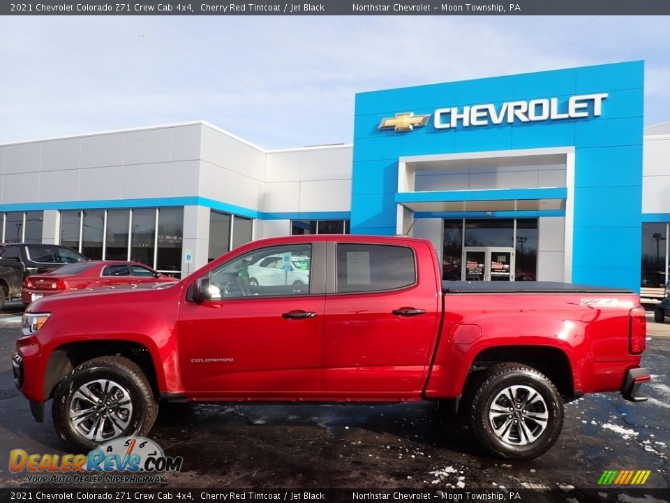 2021 Chevrolet Colorado Z71 Crew Cab 4x4 Cherry Red Tintcoat / Jet Black Photo #3