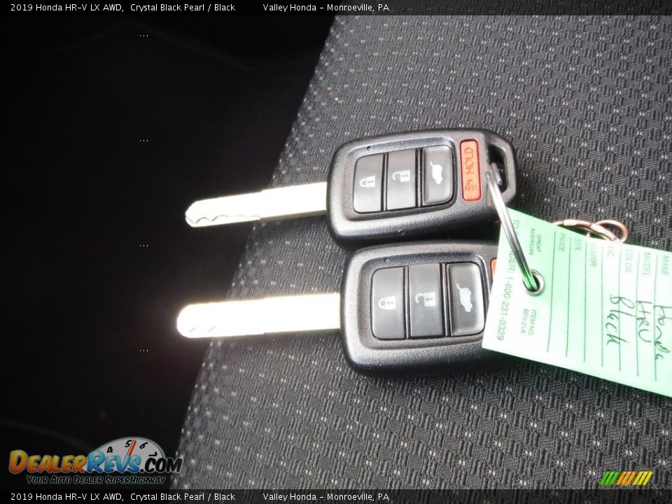 2019 Honda HR-V LX AWD Crystal Black Pearl / Black Photo #25
