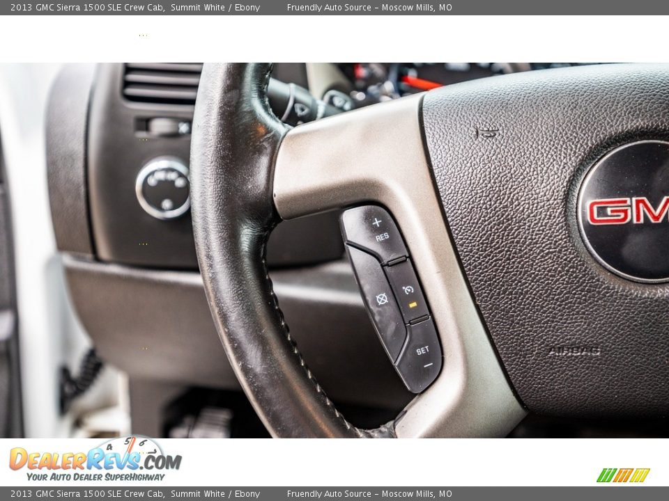 2013 GMC Sierra 1500 SLE Crew Cab Summit White / Ebony Photo #28