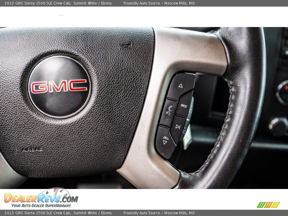 2013 GMC Sierra 1500 SLE Crew Cab Summit White / Ebony Photo #29